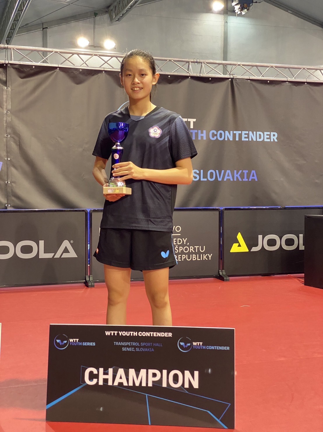 Total Swiss 八馬公司贊助小將揚威國際桌壇，陳忞昕勇奪世界桌球WTT U13挑戰賽冠軍