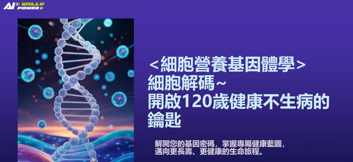 AI威力先進必將改寫人類健康與財富藍圖,肩負全球夥伴個人健康、家人的未來、財富自由的使命圖細胞營養之3
