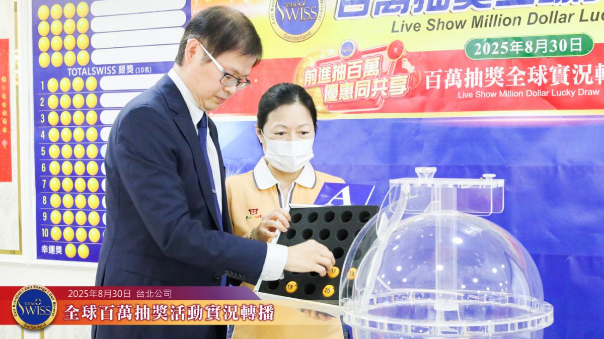 第44回全球百萬抽獎峰迴路轉、扣人心弦，台北現場好運連環爆，連中兩個一百萬、一個三十萬圖細胞營養之9