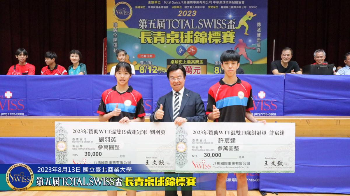 長青桌球錦標賽第二日賽程奇招盡出，Total Swiss紅隊將士用命 勇奪冠軍贏得20萬元大獎圖細胞營養之9