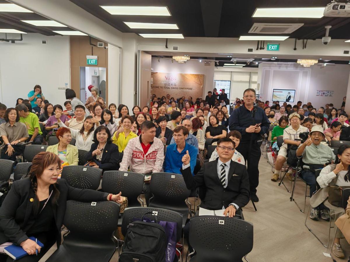 王博士新加坡講座，健康之道充滿新意，事業契機細細剖析，第二故鄉夥伴如沐春風大豐收圖細胞營養之2