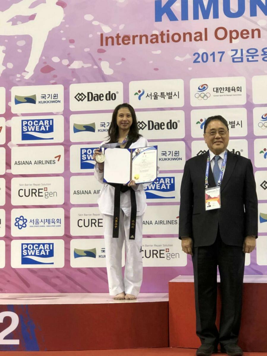 韓國跆拳道公開賽 Total Swiss 贊助好手一金一銀圖細胞營養之2