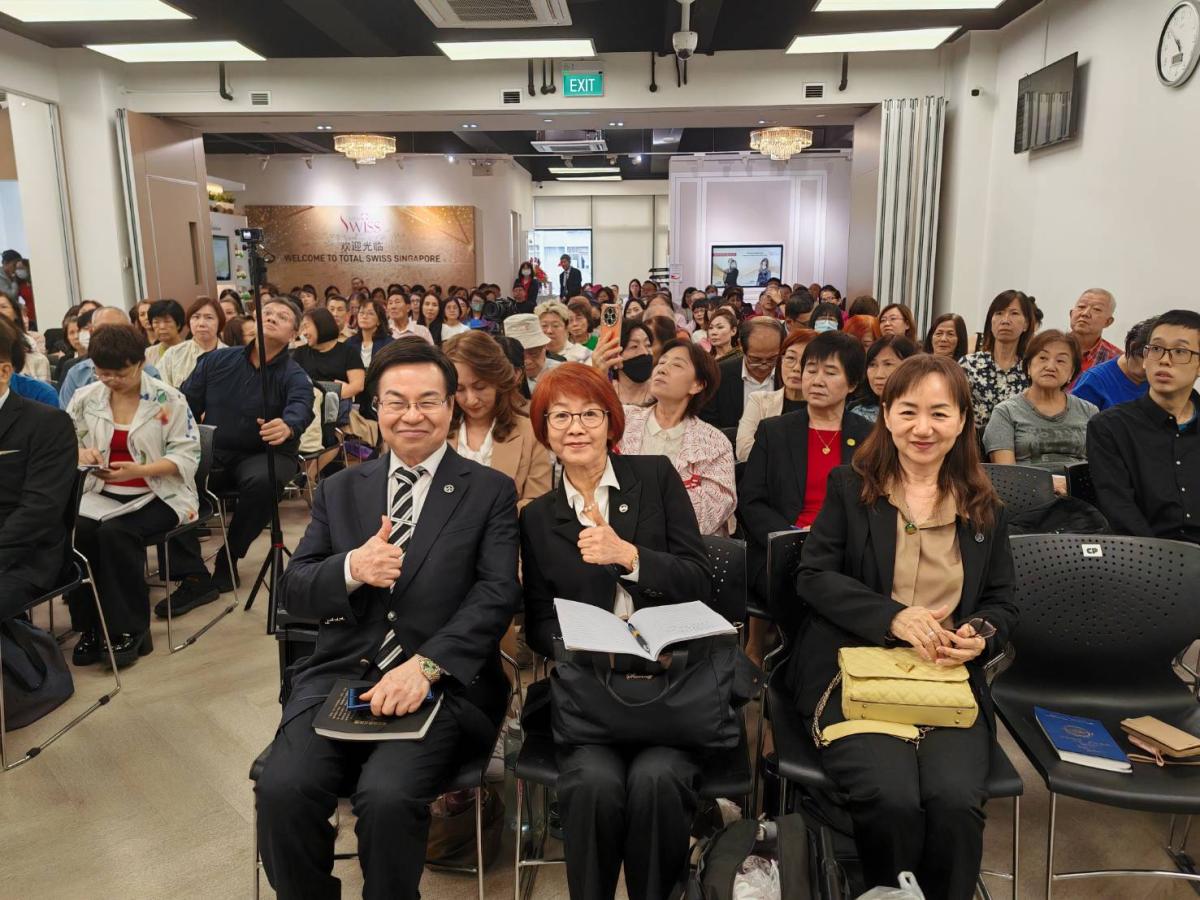 王博士新加坡講座，健康之道充滿新意，事業契機細細剖析，第二故鄉夥伴如沐春風大豐收圖細胞營養之1